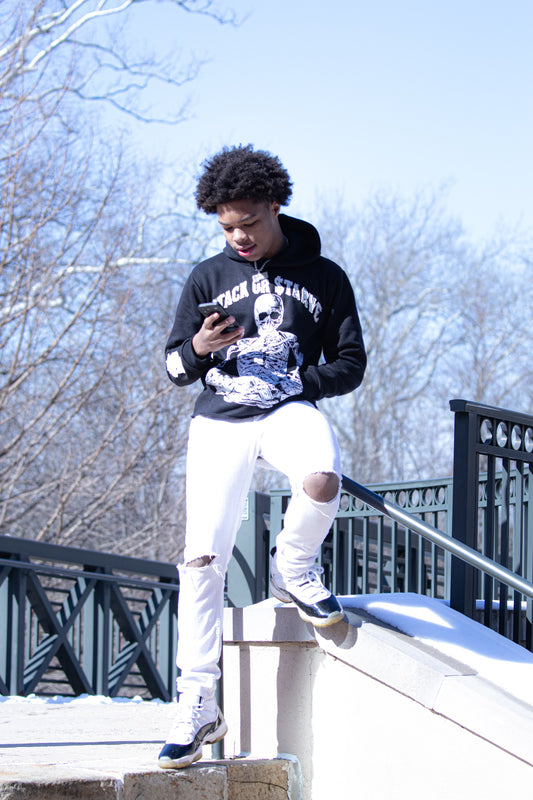 Black & White $tackOr$tarve Hoodie