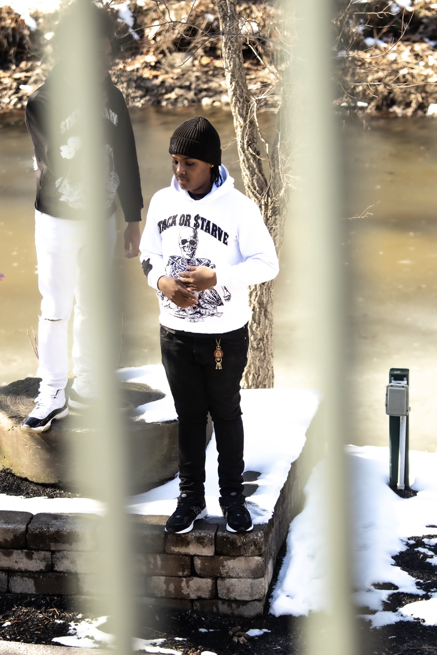 White & Black $tackOr$tarve Hoodie preorder