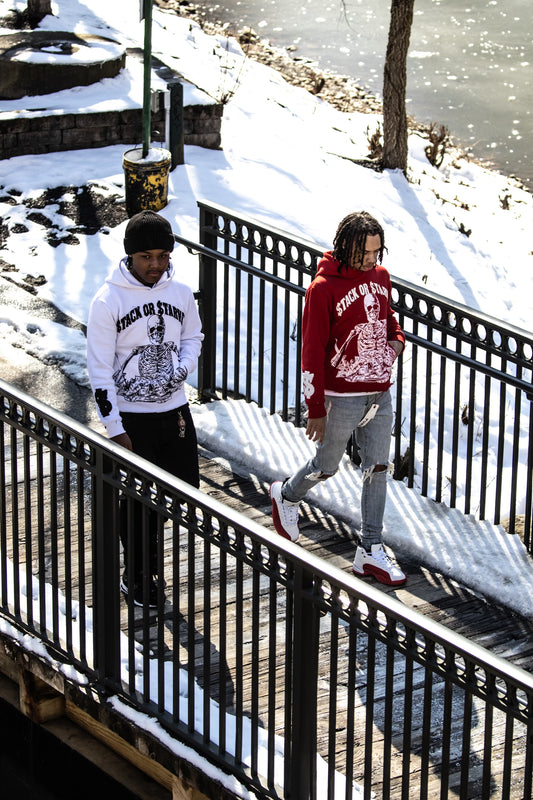 White & Black $tackOr$tarve Hoodie preorder