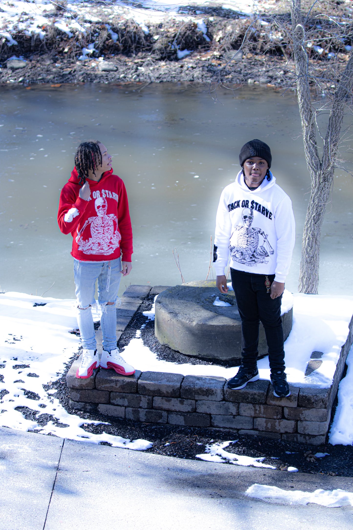White & Black $tackOr$tarve Hoodie preorder